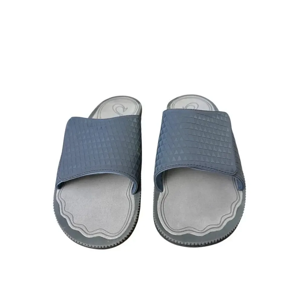 Olukai Halo Olu Slide Sandal Gray EUC Men size 13